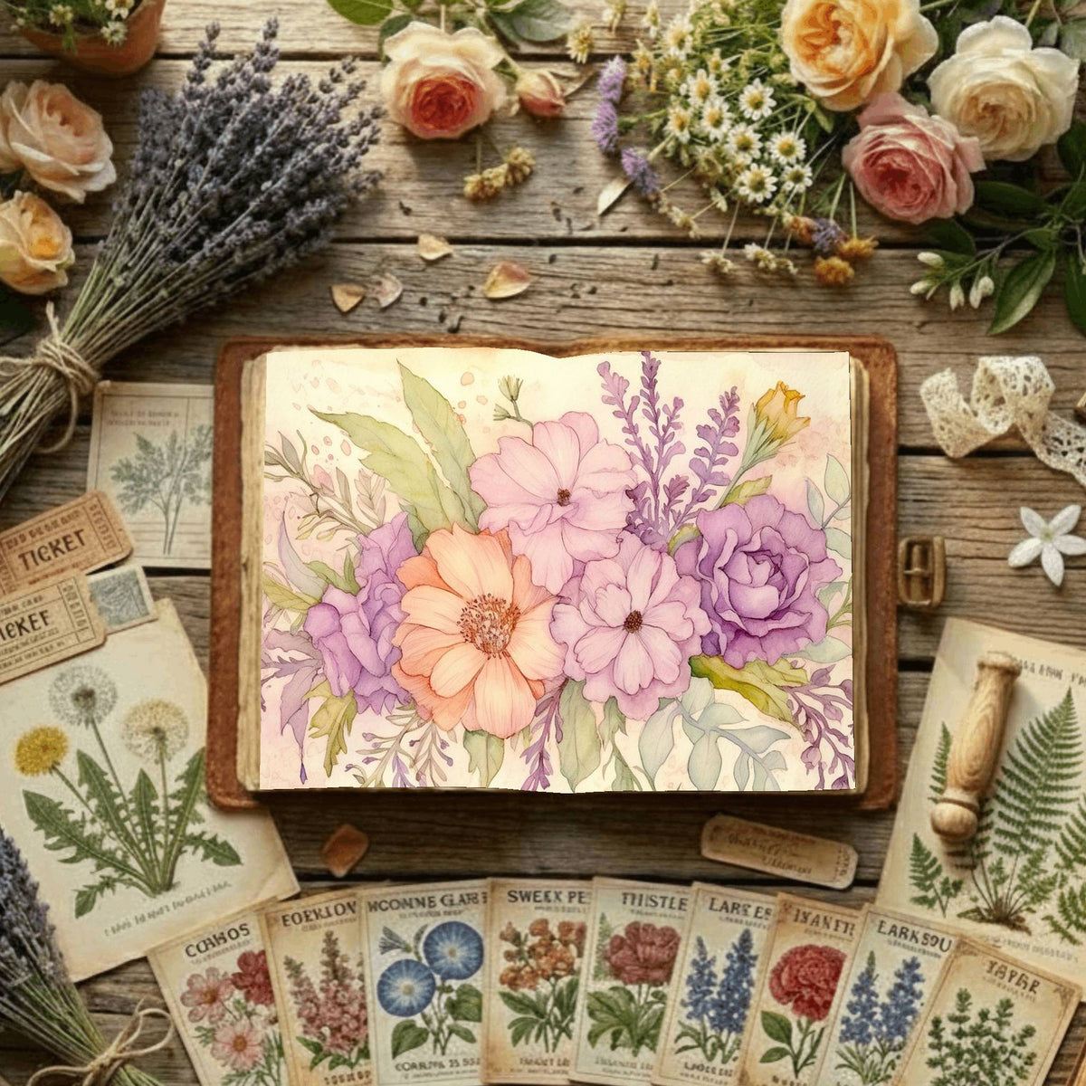 Floral Digital Papers