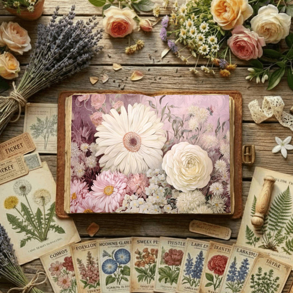 Floral Digital Papers