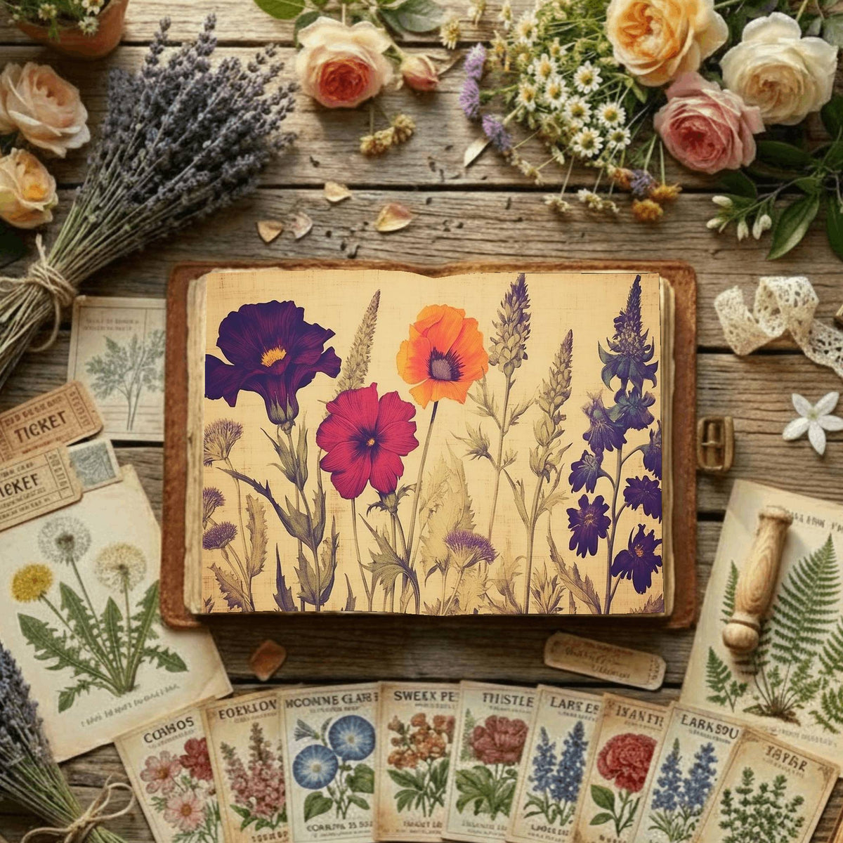 Floral Digital Papers