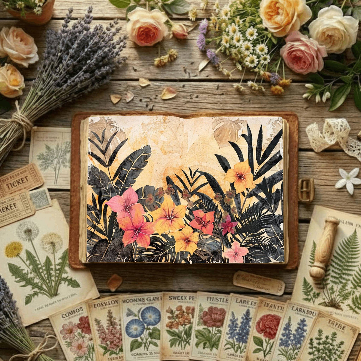 Floral Digital Papers