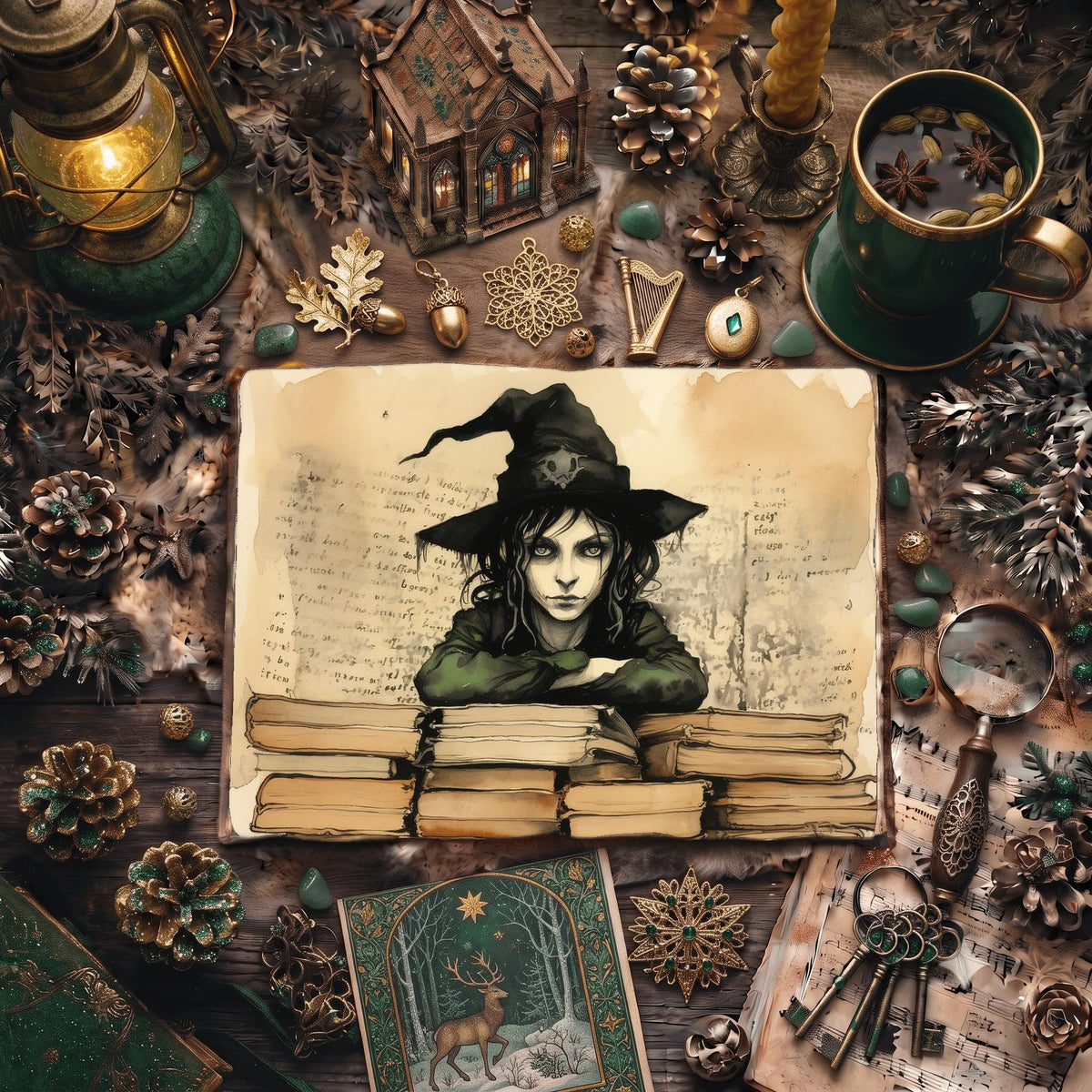 Forest Witch Digital Papers