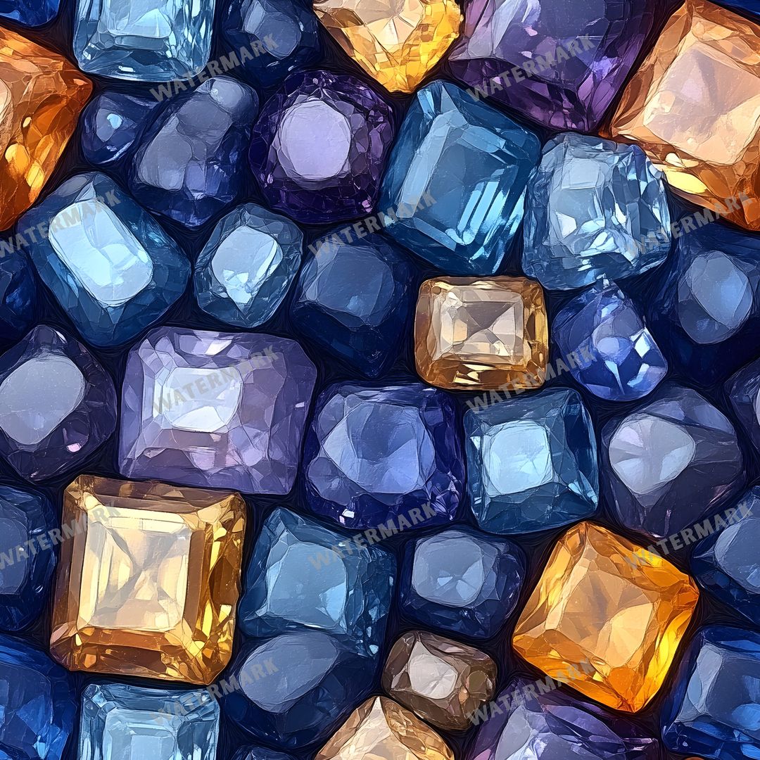 Gems Seamless Pattern