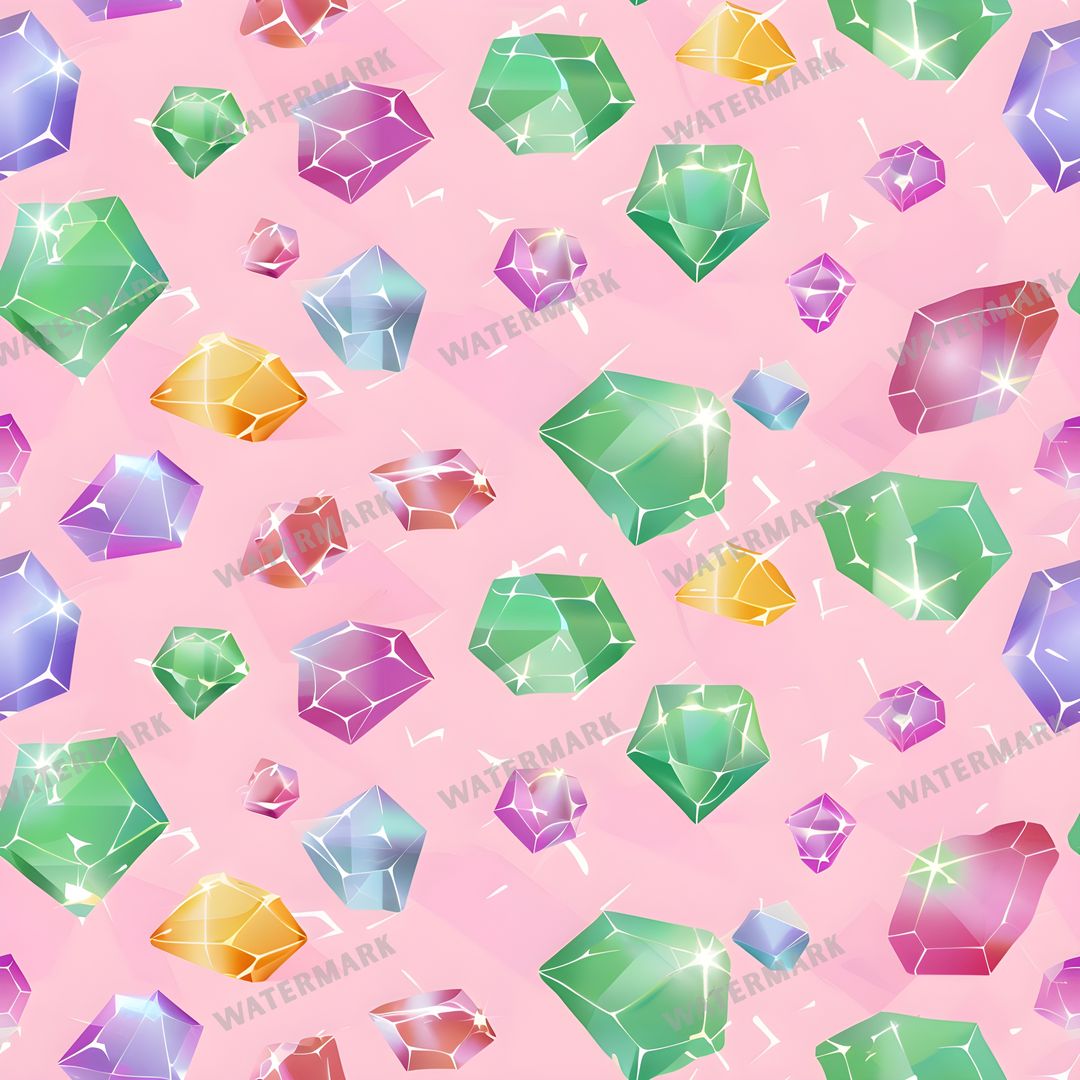 Gems Seamless Pattern