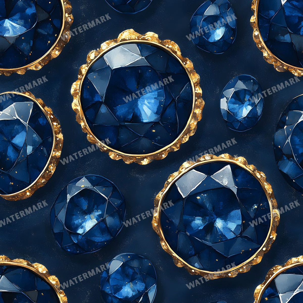 Gems Seamless Pattern