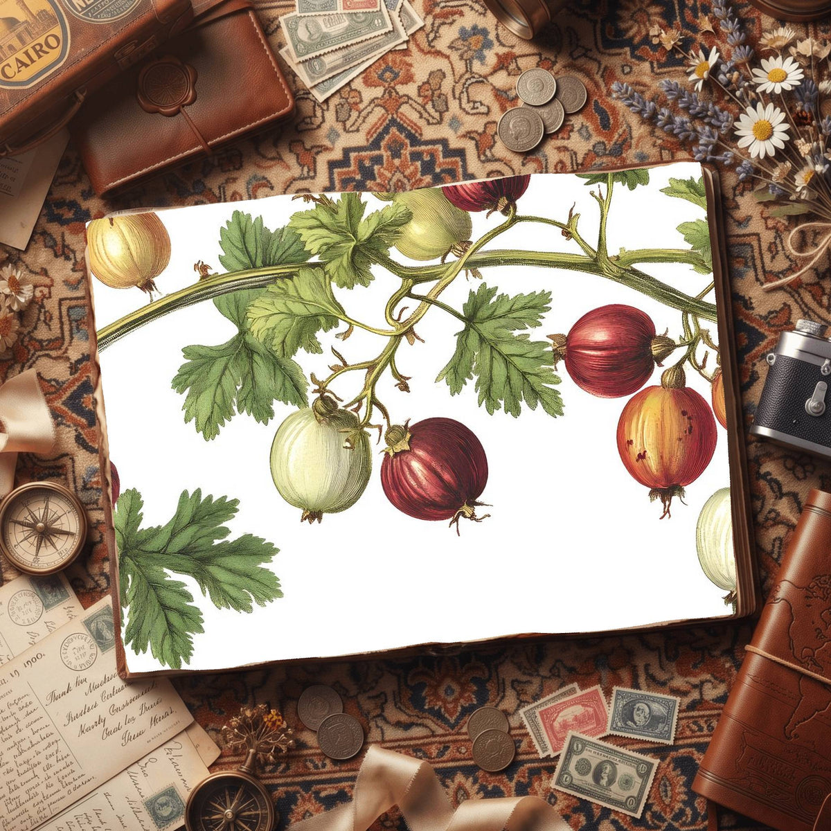 Gooseberries Digital Papers