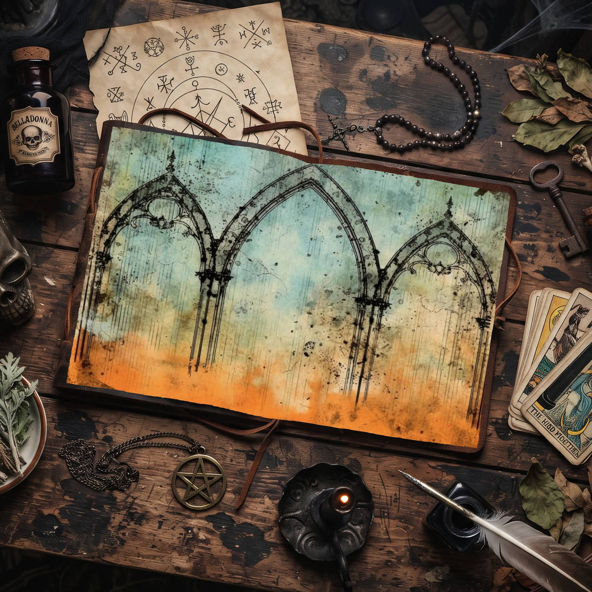 Gothic Arches Digital Papers