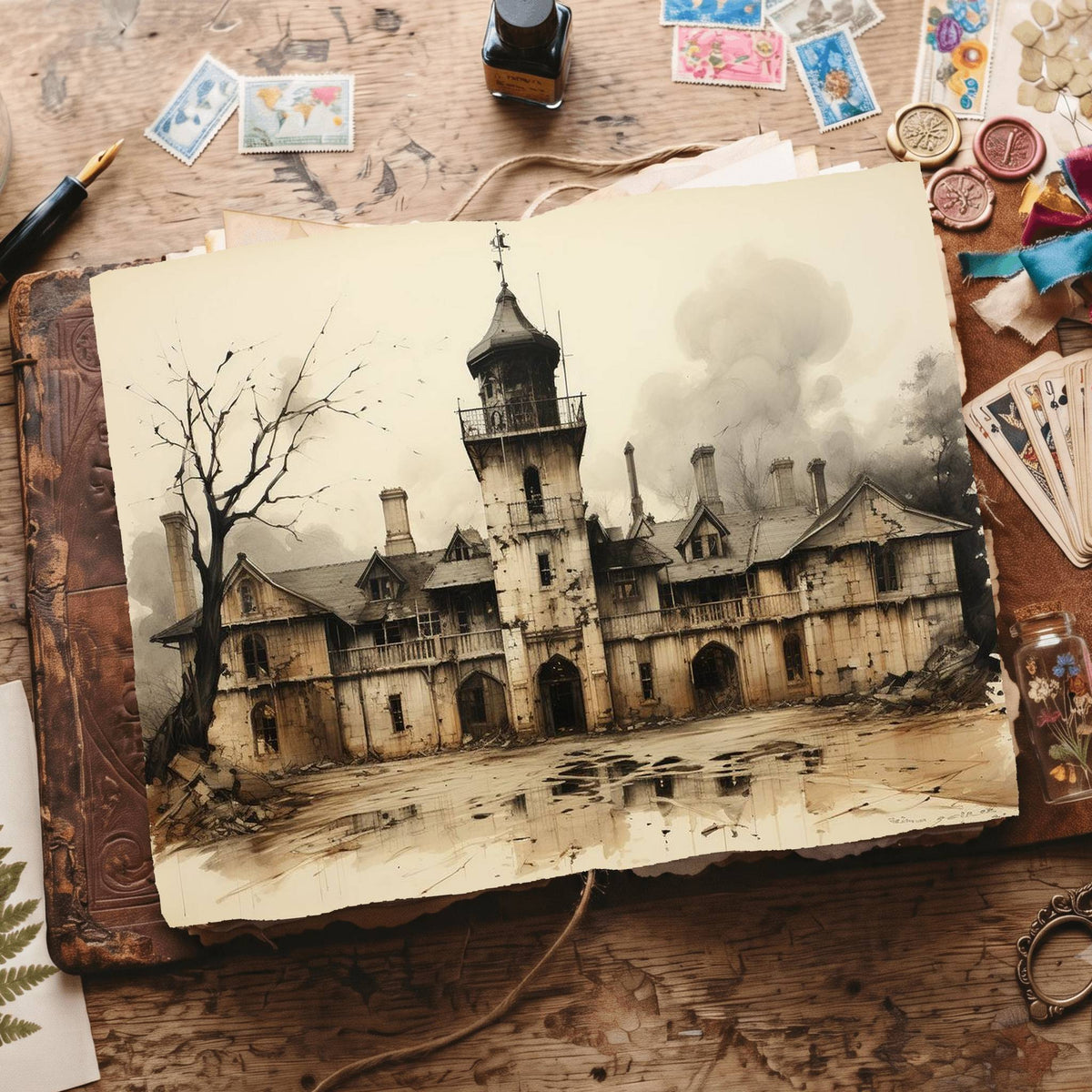 Gothic Buildings Digital Papers