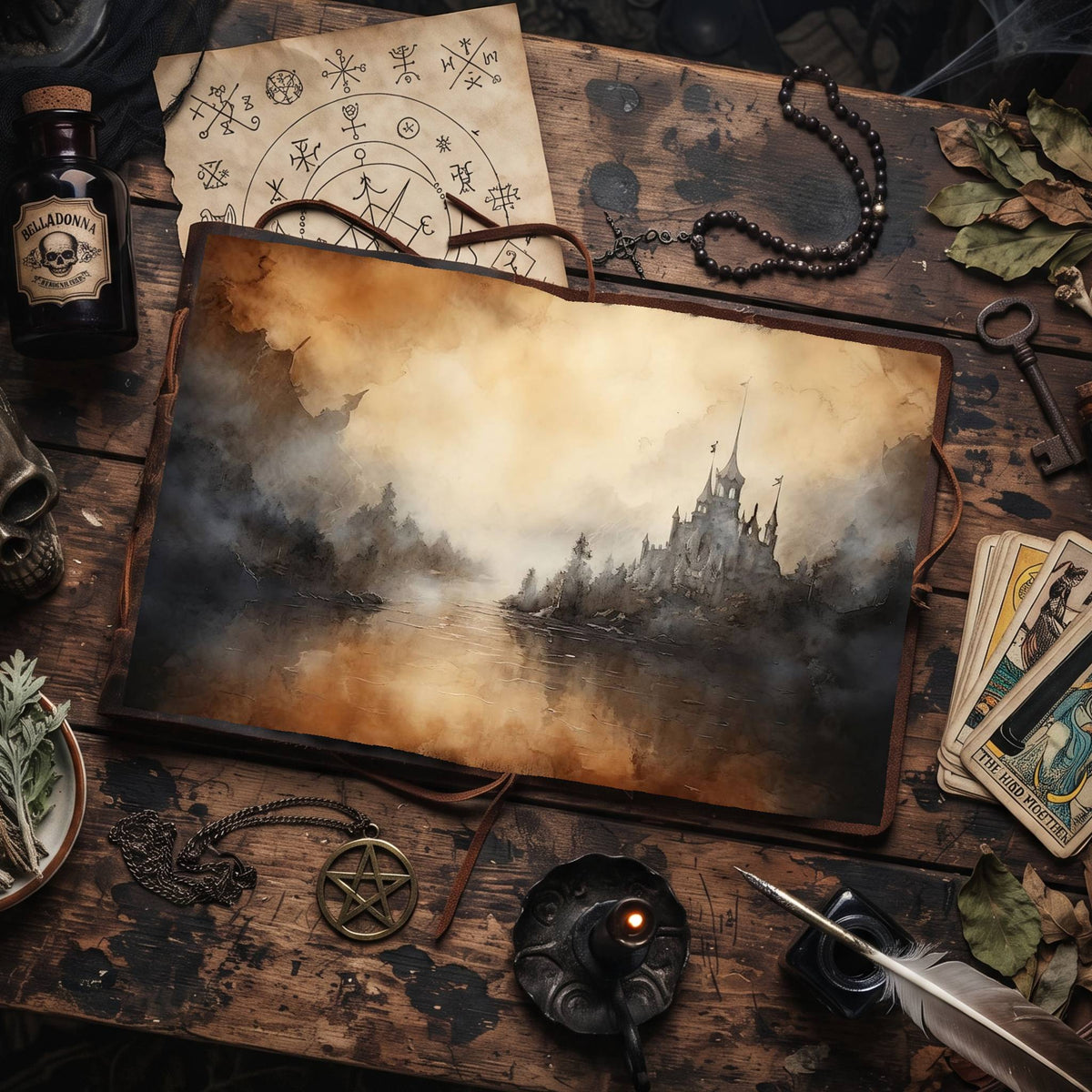 Gothic Castles Digital Papers