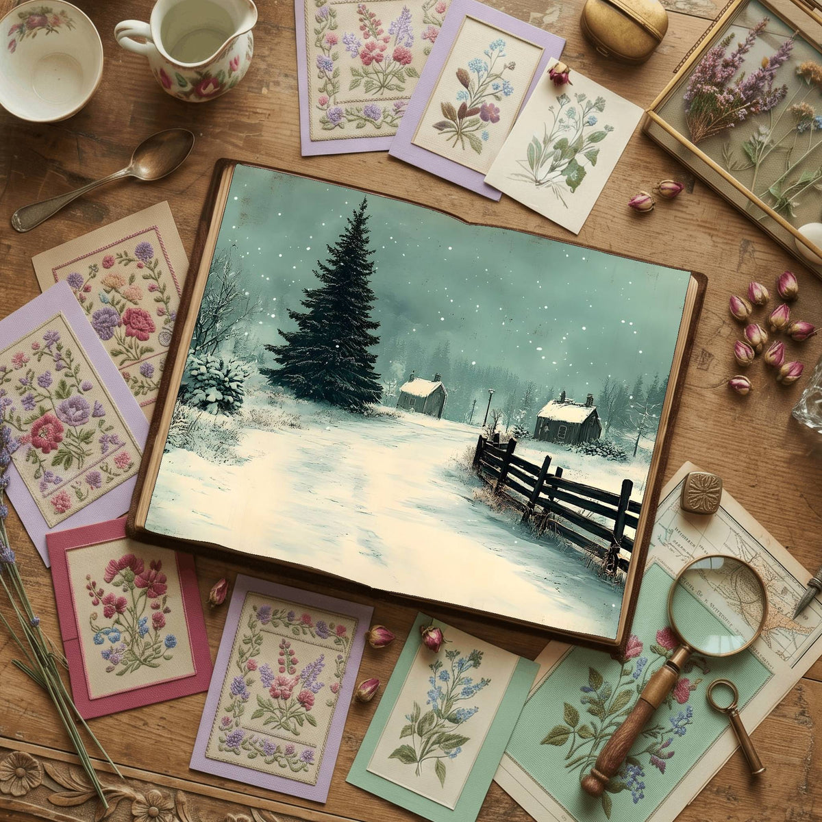 Gothic Christmas Digital Papers