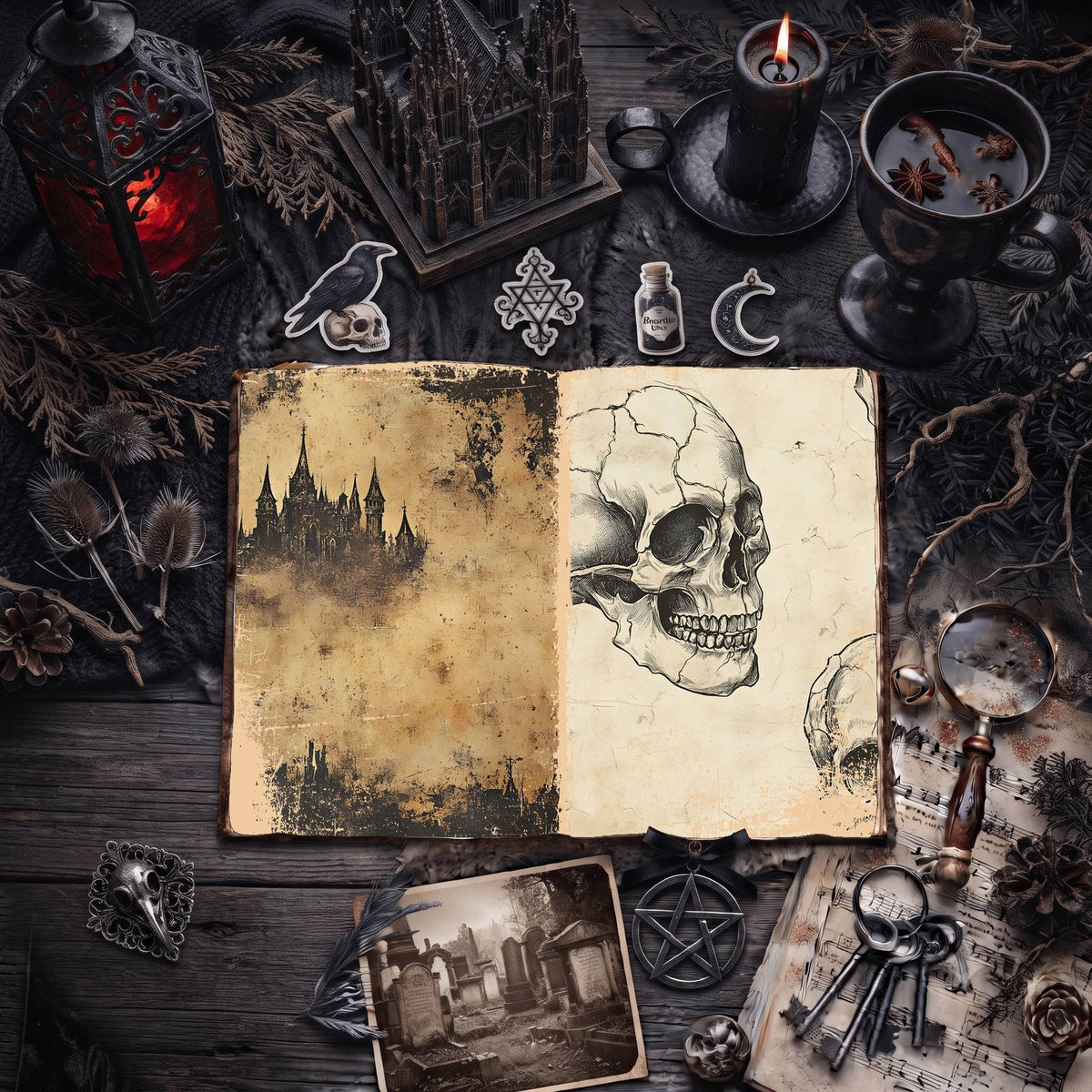 Gothic Digital Papers