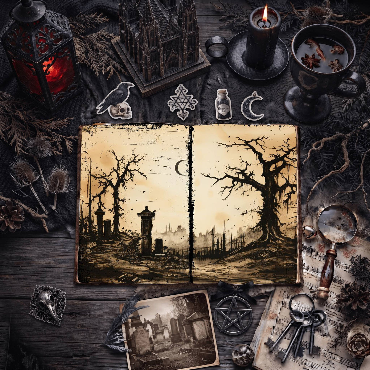 Gothic Digital Papers