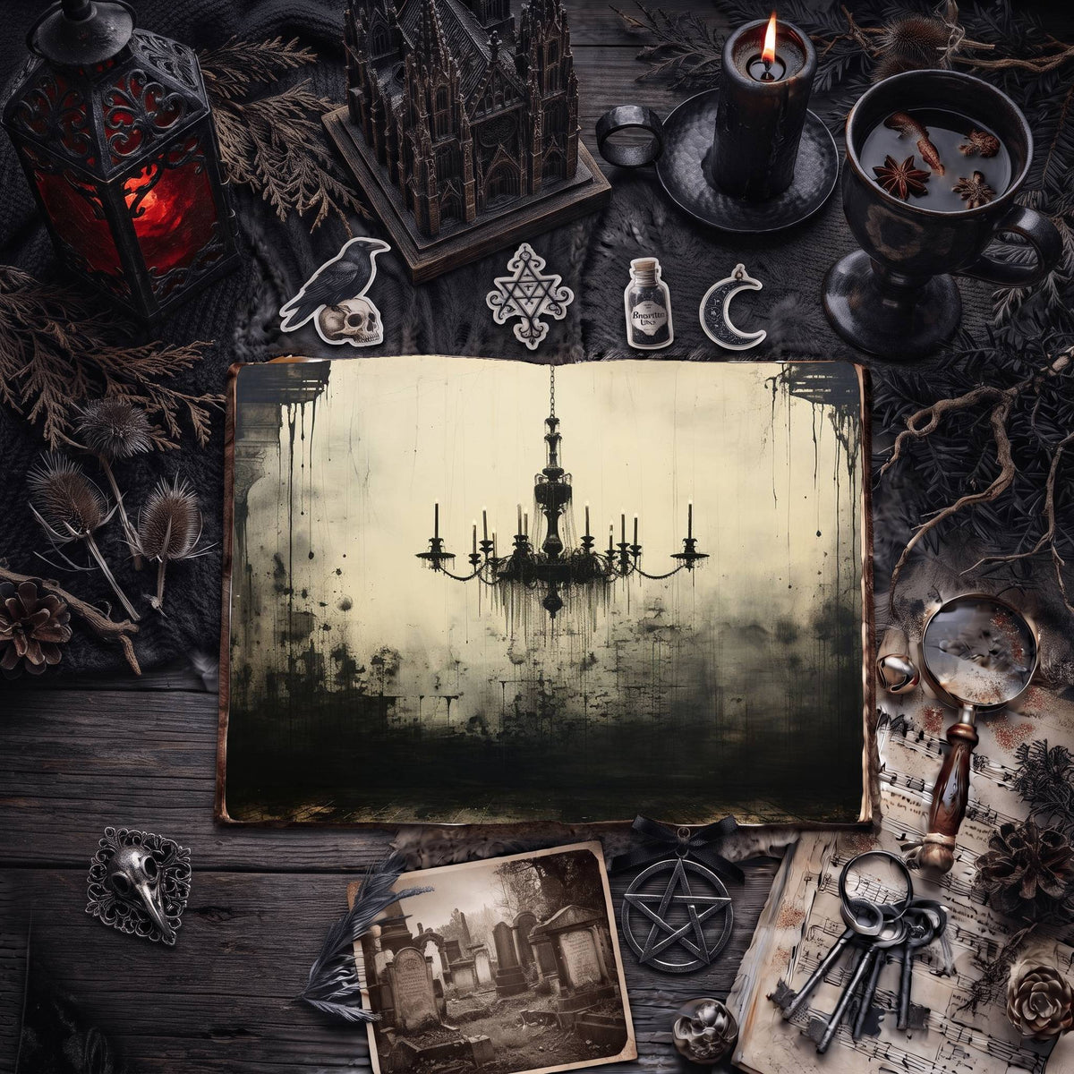 Gothic Digital Papers
