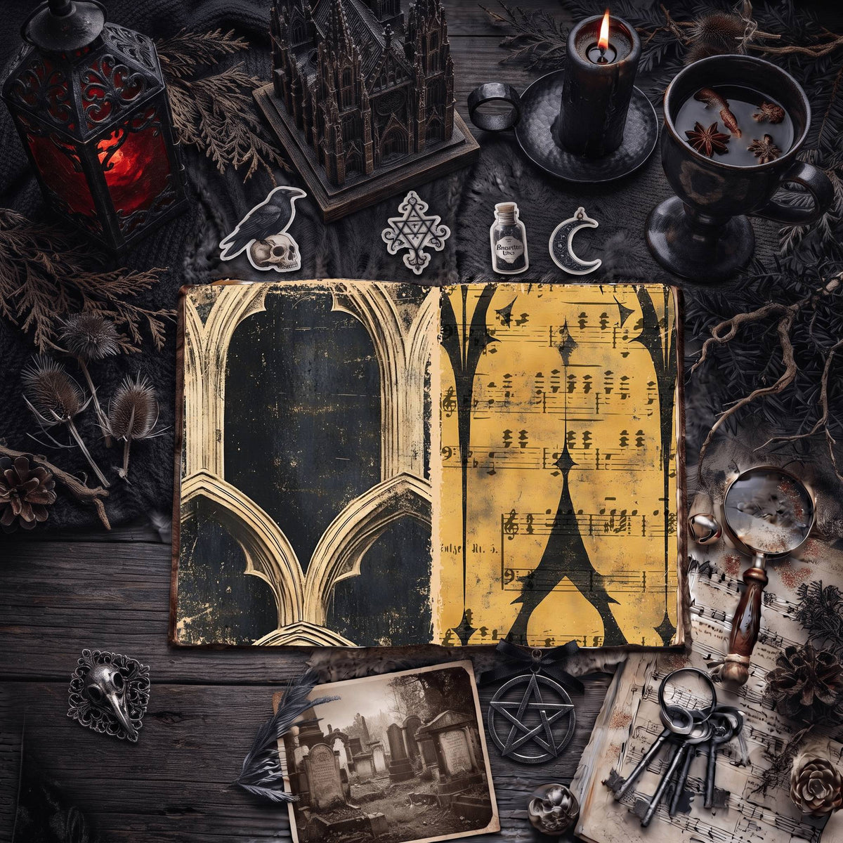 Gothic Digital Papers
