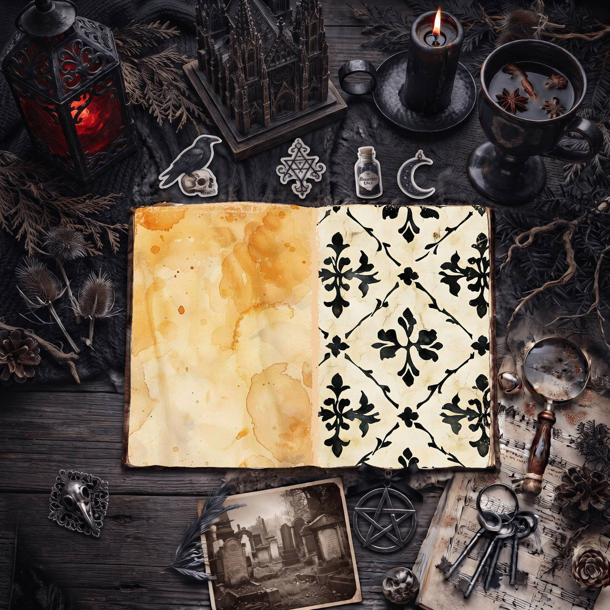 Gothic Digital Papers