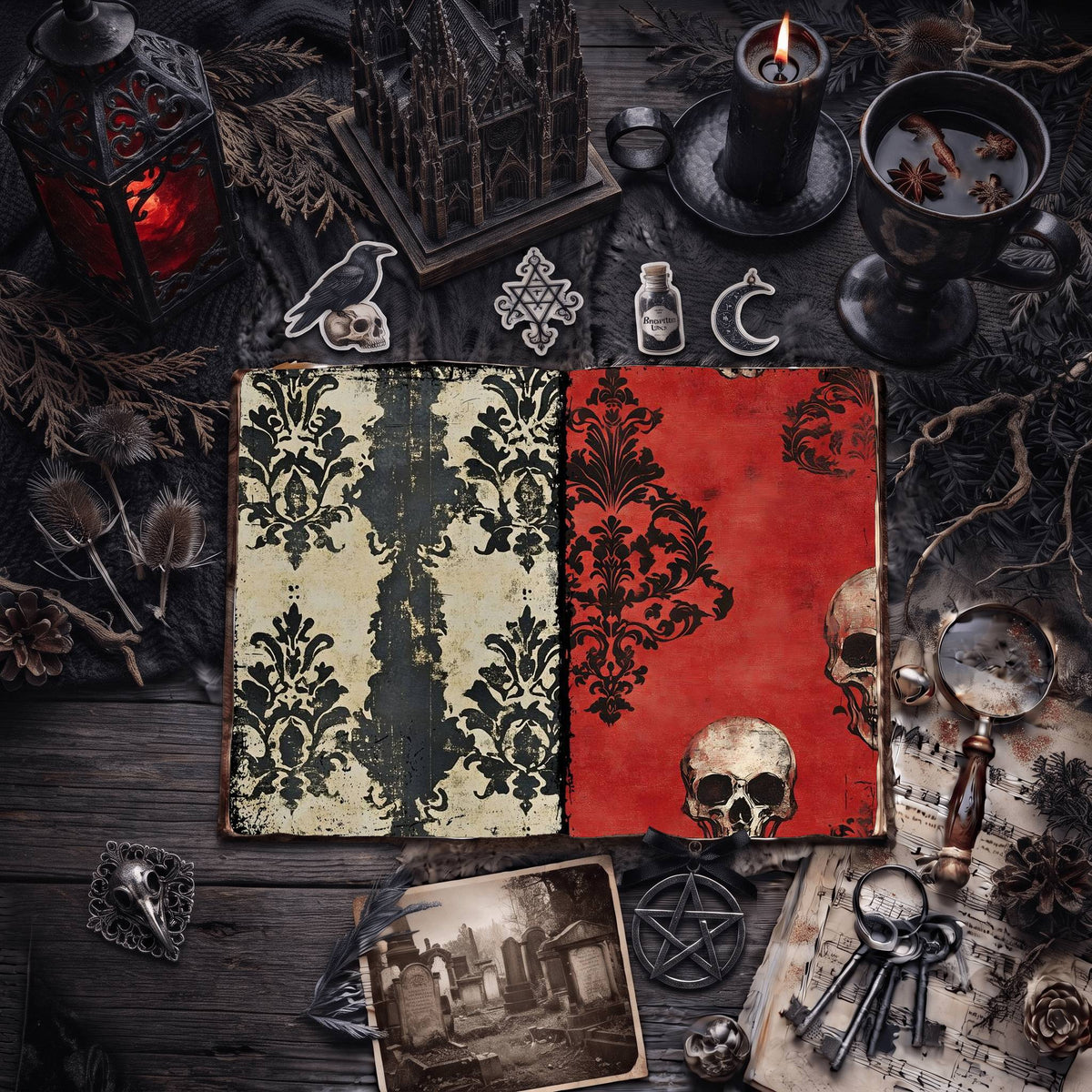Gothic Digital Papers