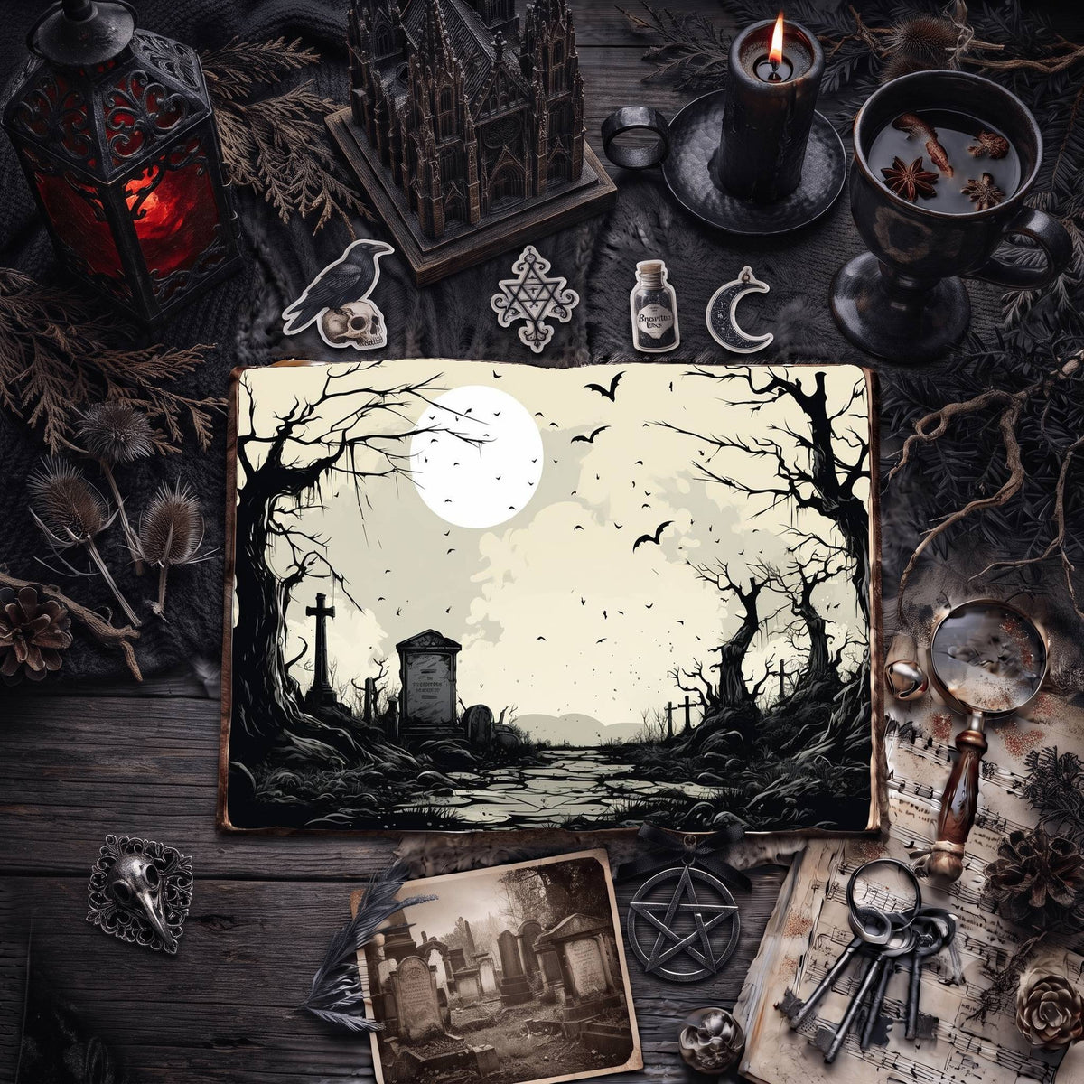 Gothic Digital Papers