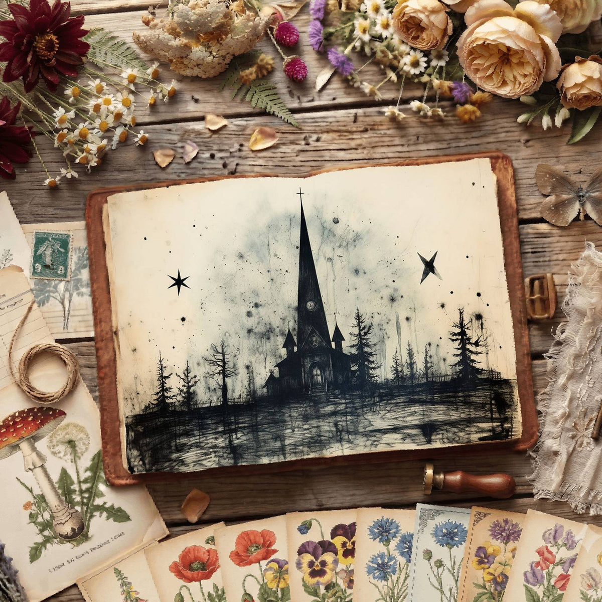 Gothic Digital Papers