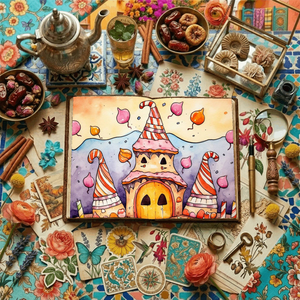 Halloween Candy Digital Papers