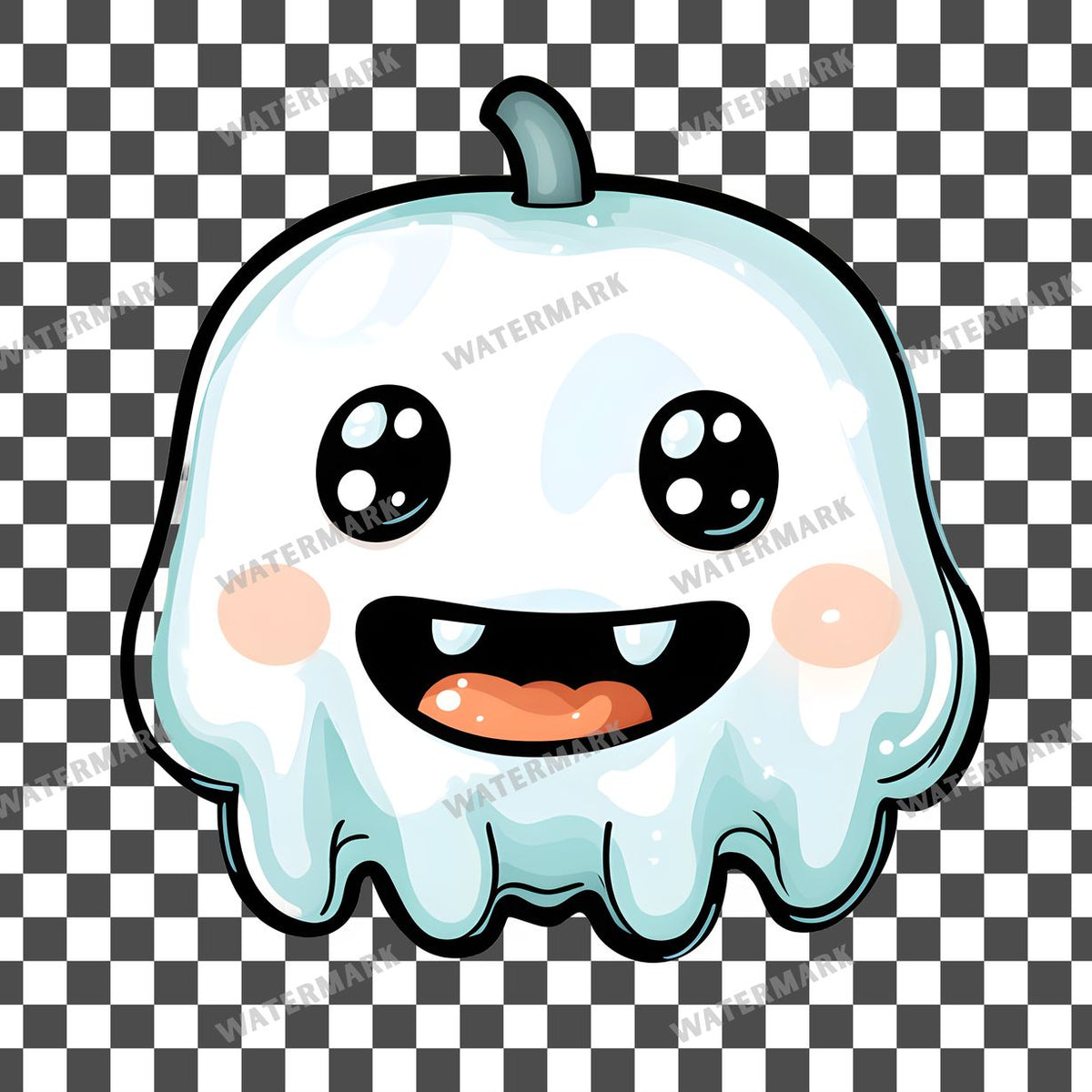 Halloween Kawaii Style Clipart Pngs
