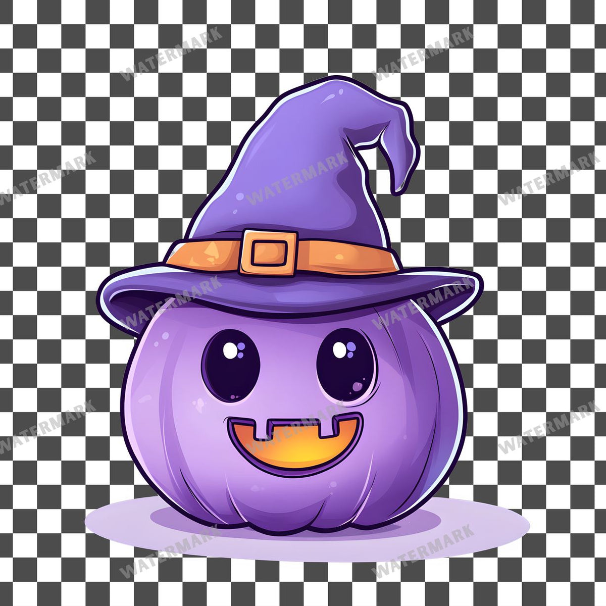 Halloween Kawaii Style Clipart Pngs