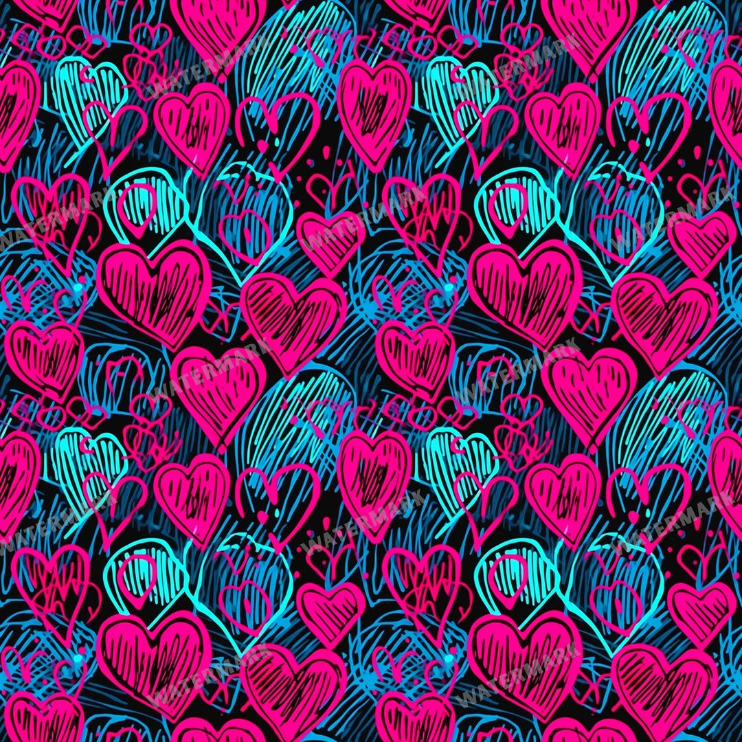 Hearts Seamless Pattern