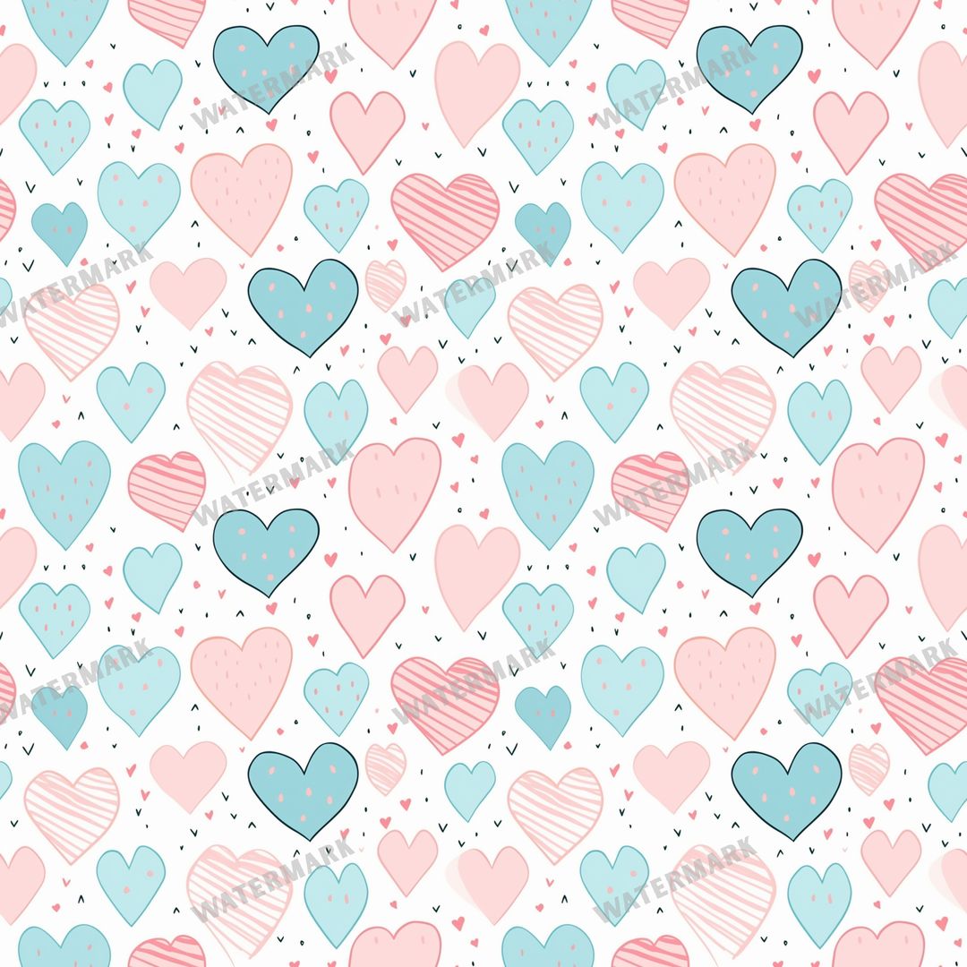 Hearts Seamless Pattern