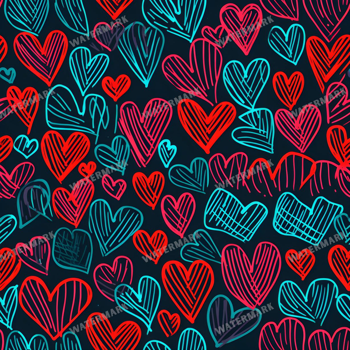 Hearts Seamless Pattern