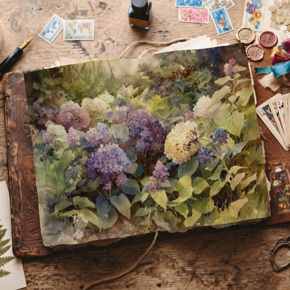 Hydrangea Digital Papers