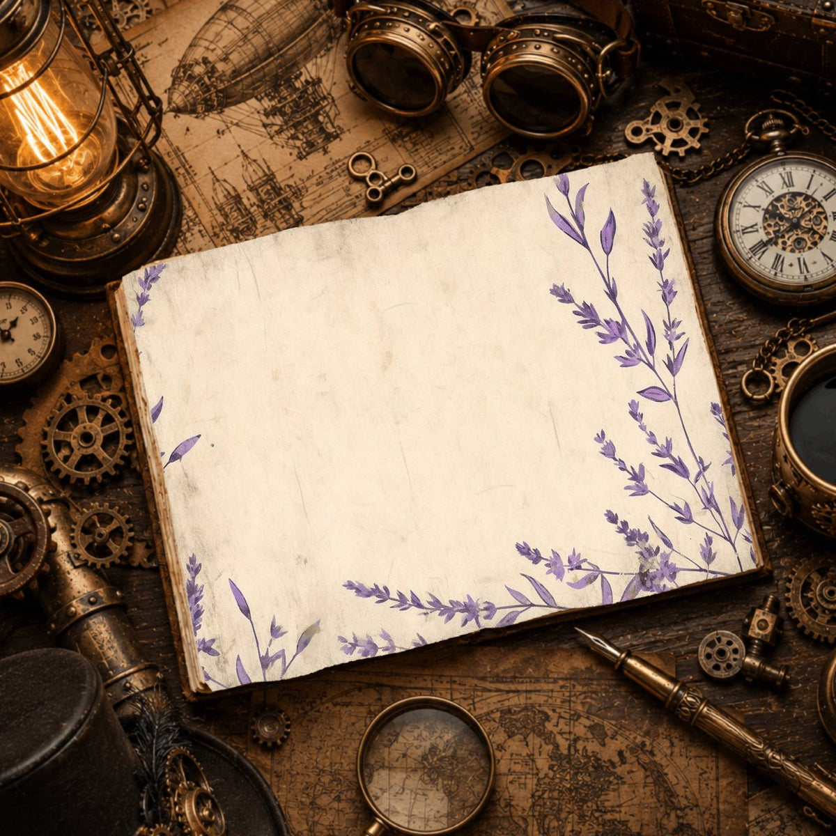 Lavender Leaves Digital Papers