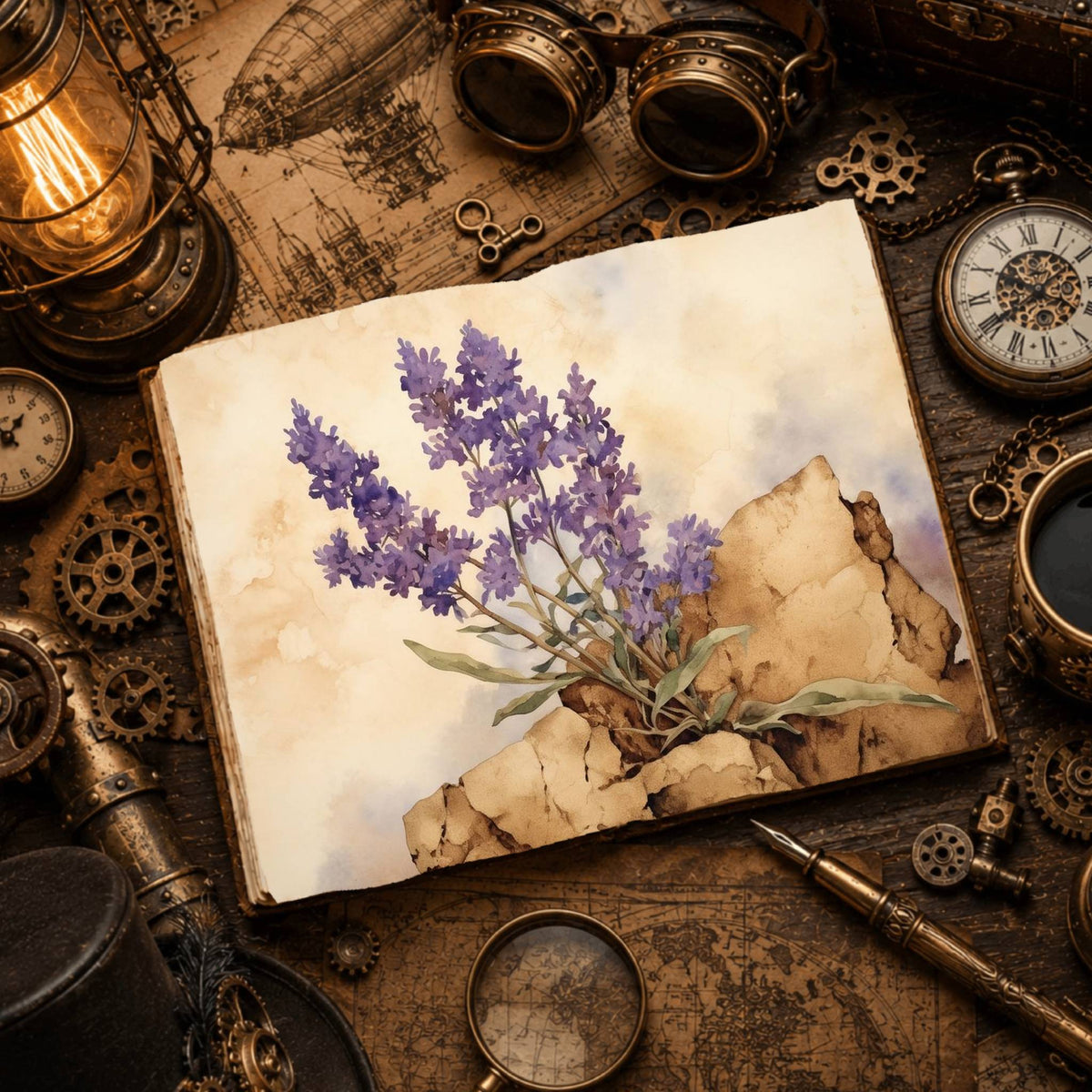 Lavender Digital Papers