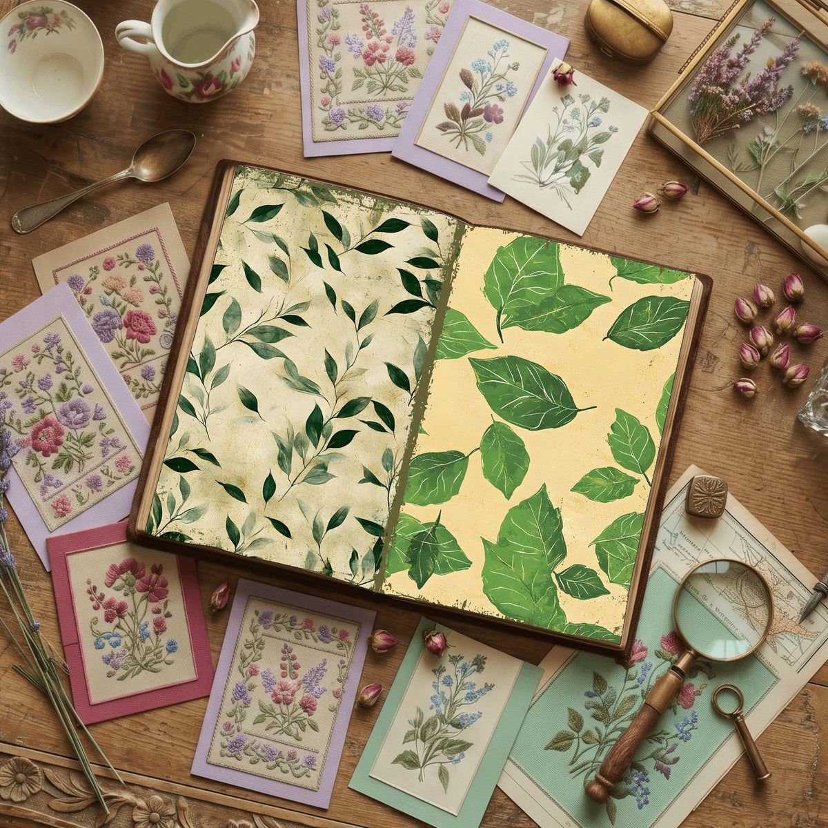 Leaves Digital Papers