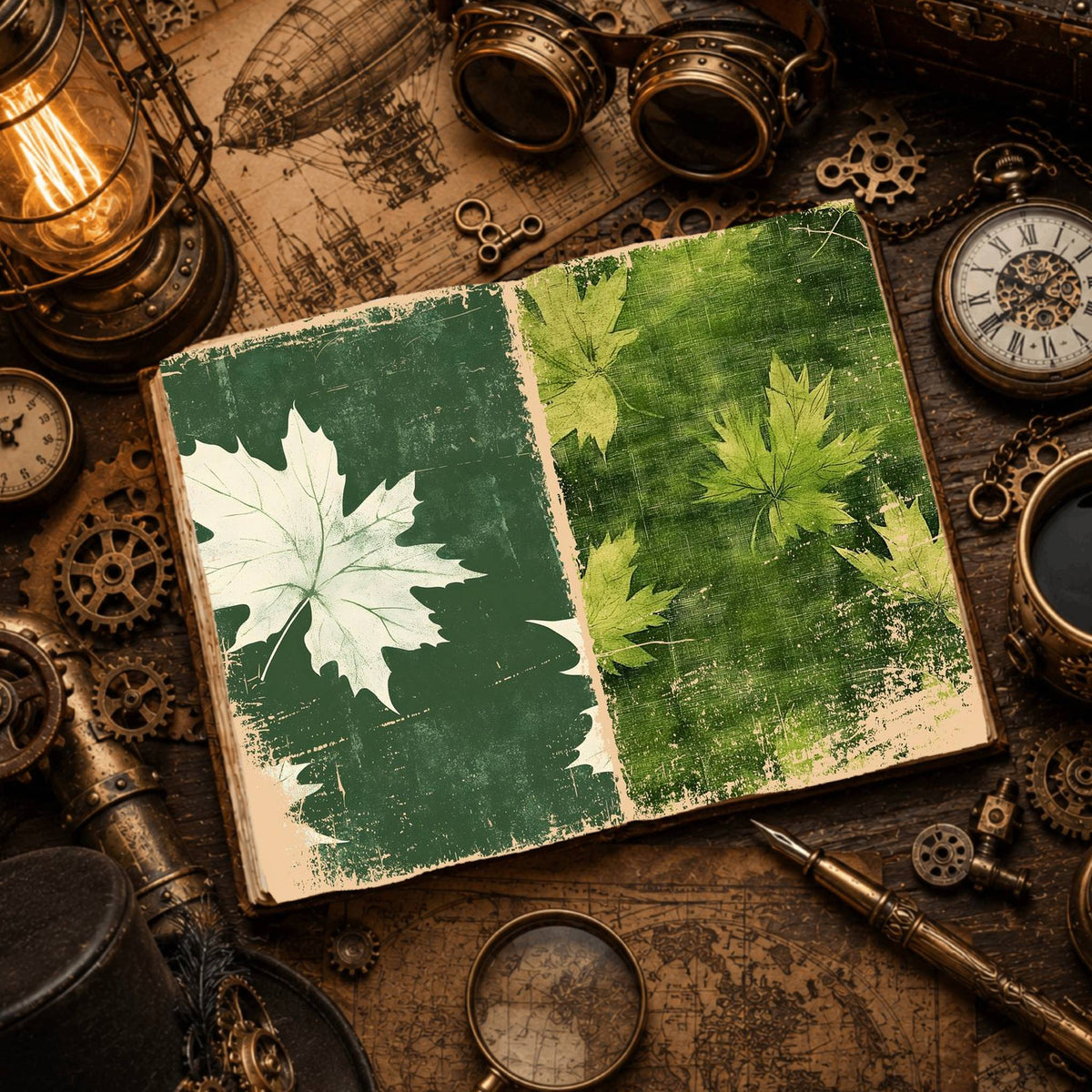 Leaves Digital Papers