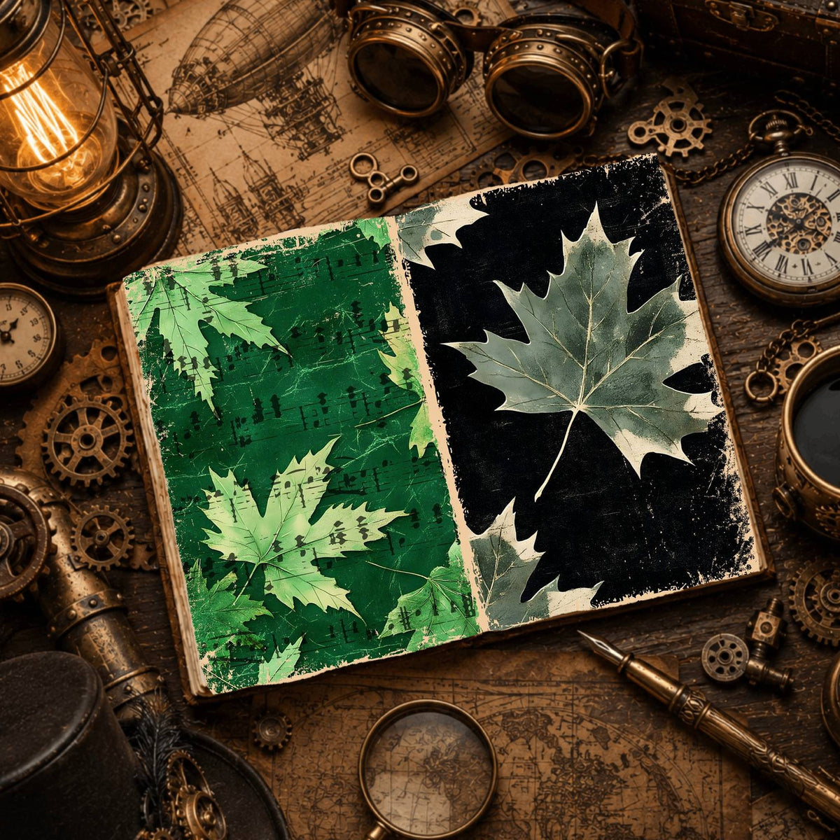 Leaves Digital Papers