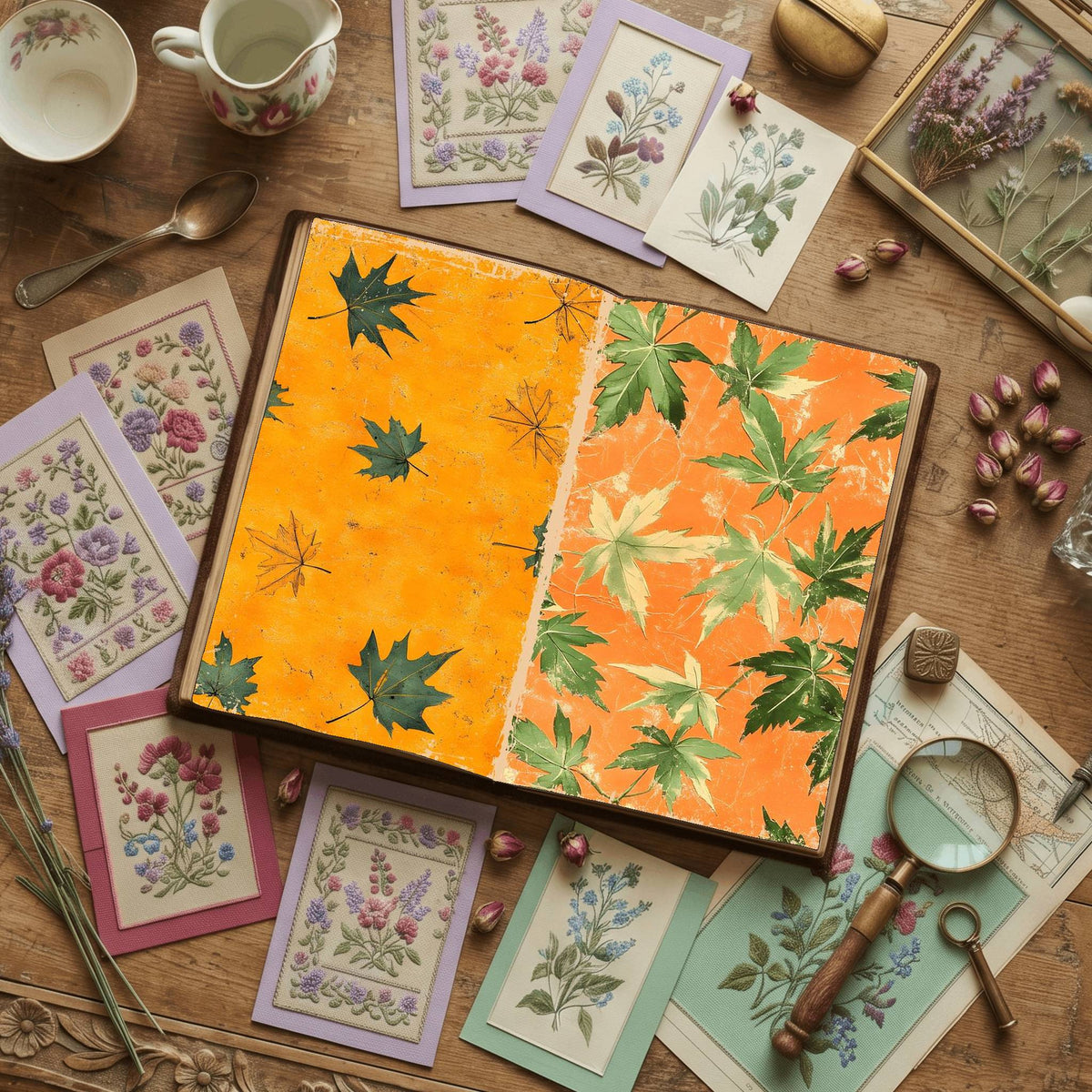 Leaves Digital Papers