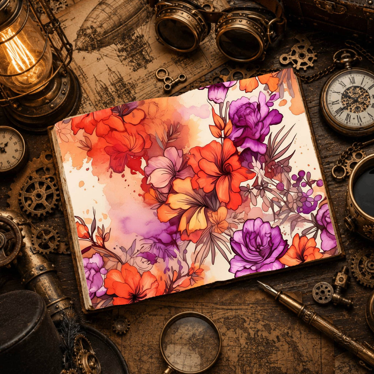Lilies Digital Papers