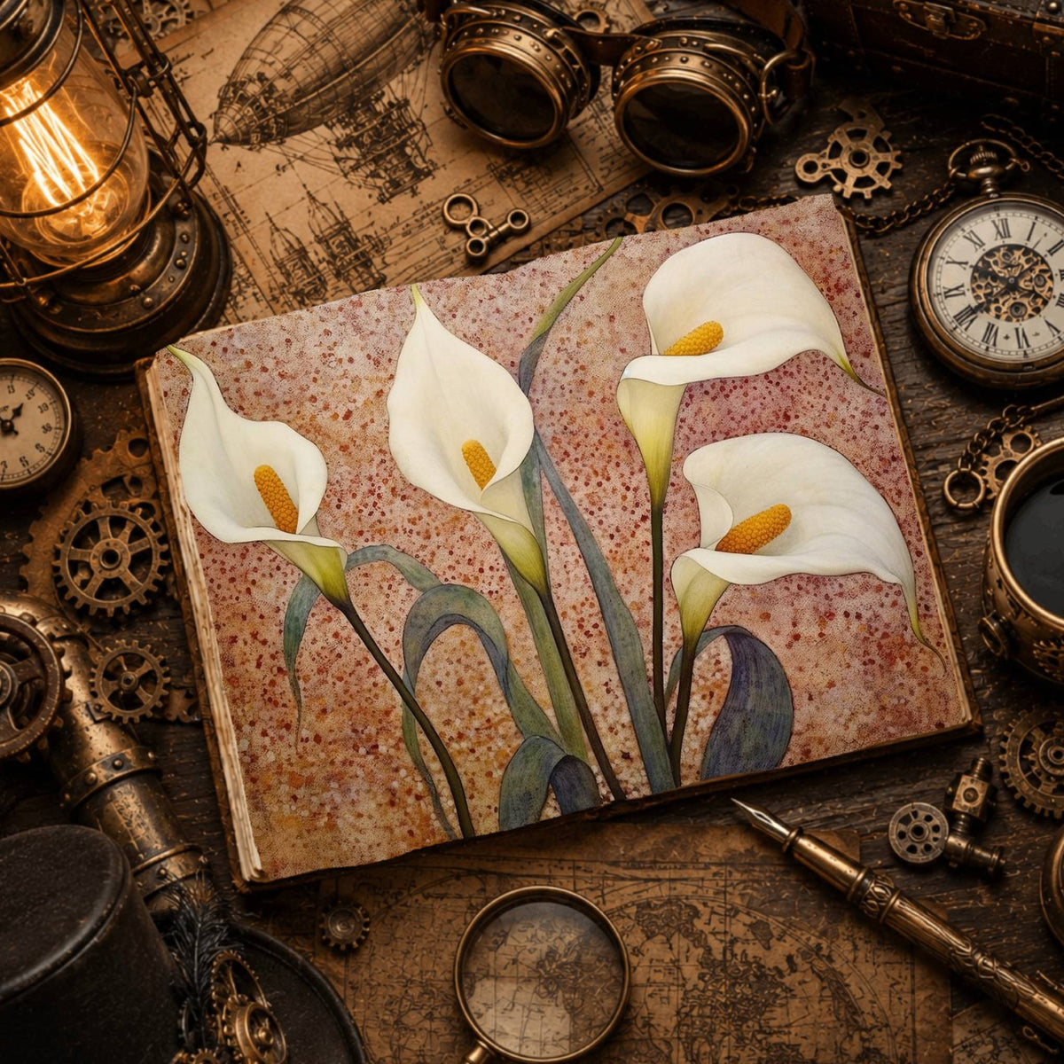 Lilies Digital Papers
