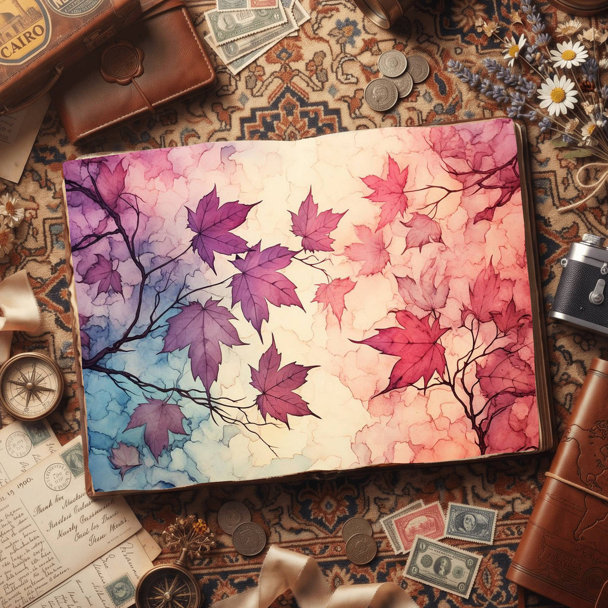 Maple Leaves Digital Papers