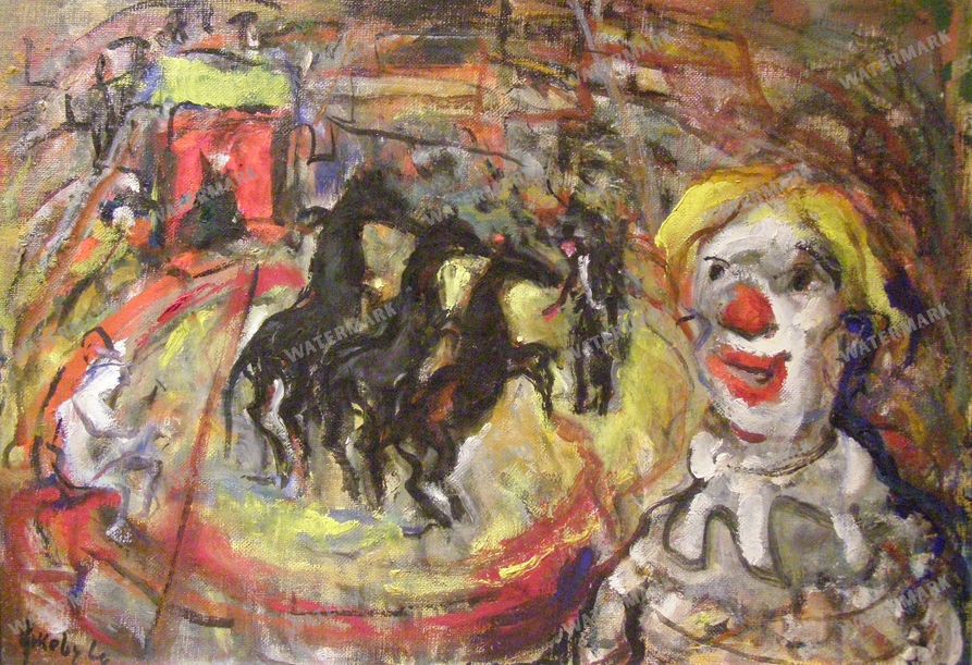 Martin Benka Beside Woodcutters 1940S Vintage Paintings