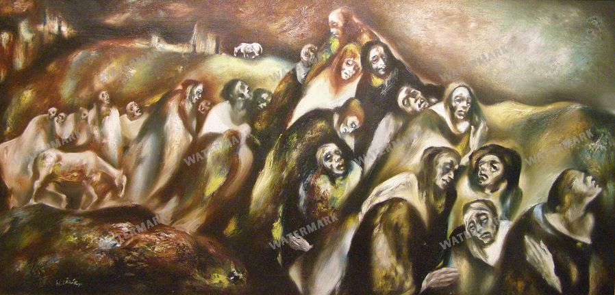Martin Benka Beside Woodcutters 1940S Vintage Paintings
