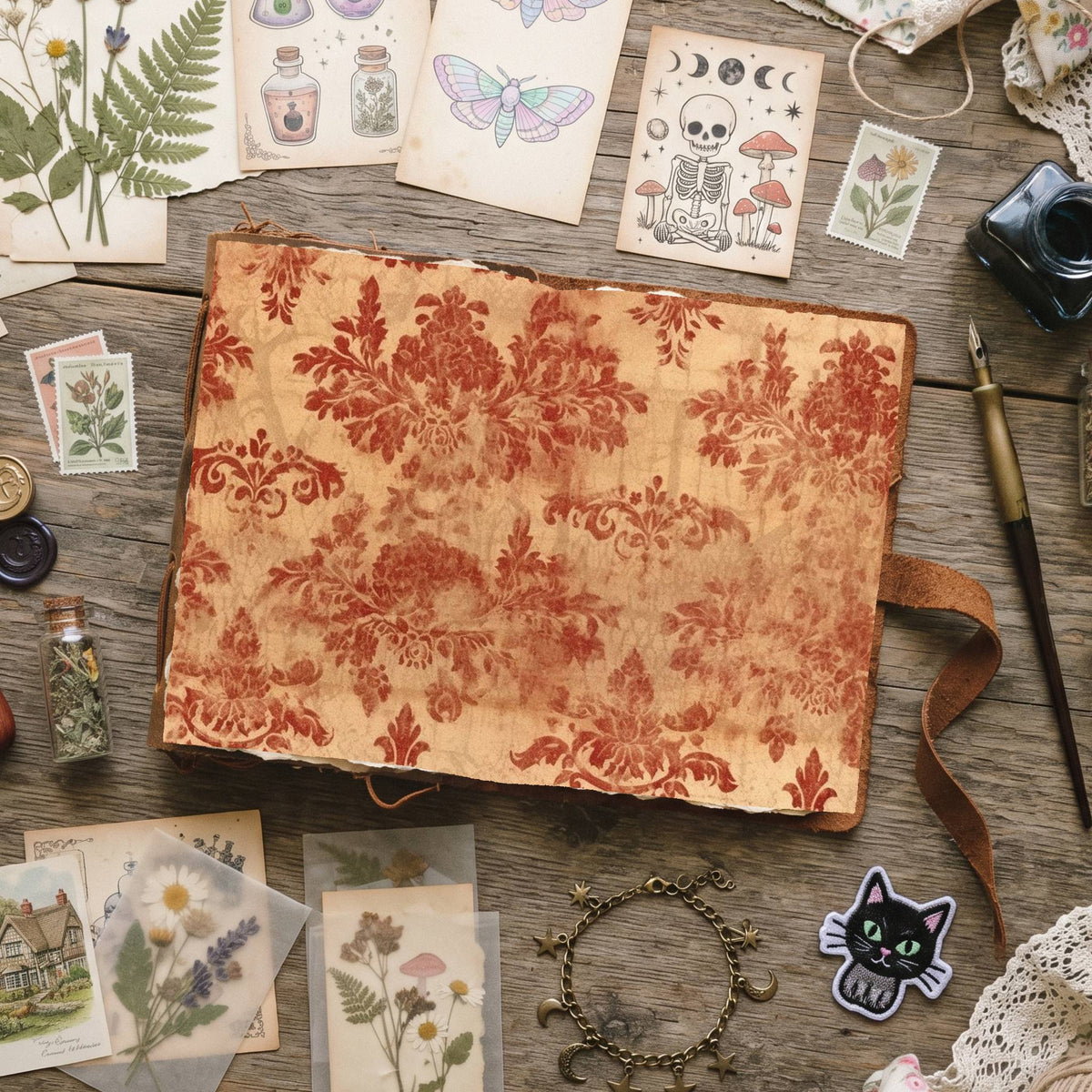 Mixed Damask Digital Papers