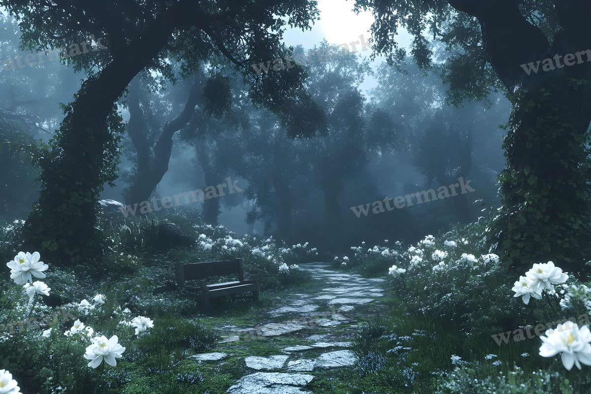 Moonlit Mysteriougarden Backdrop Images