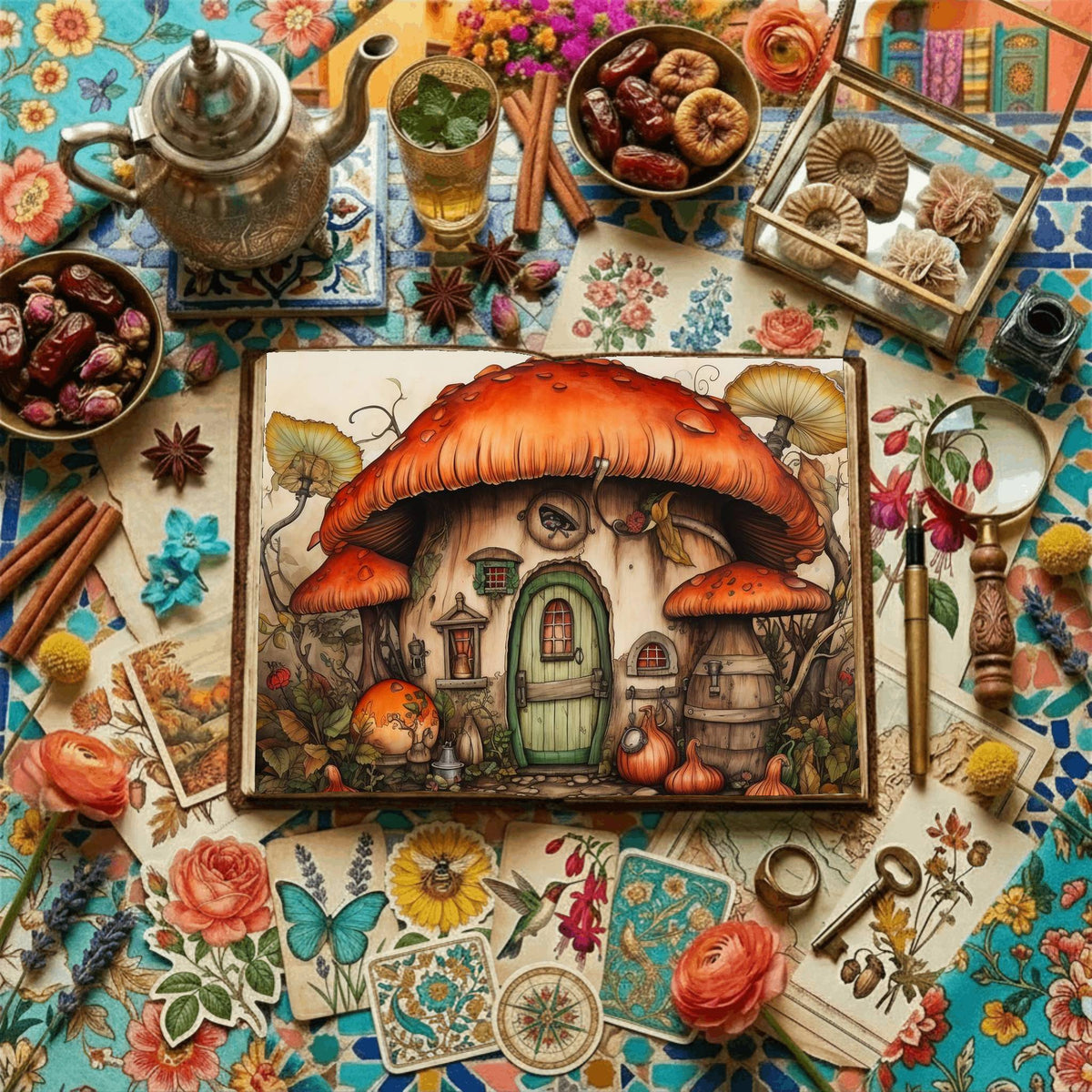 Mushroom Cottage Digital Papers