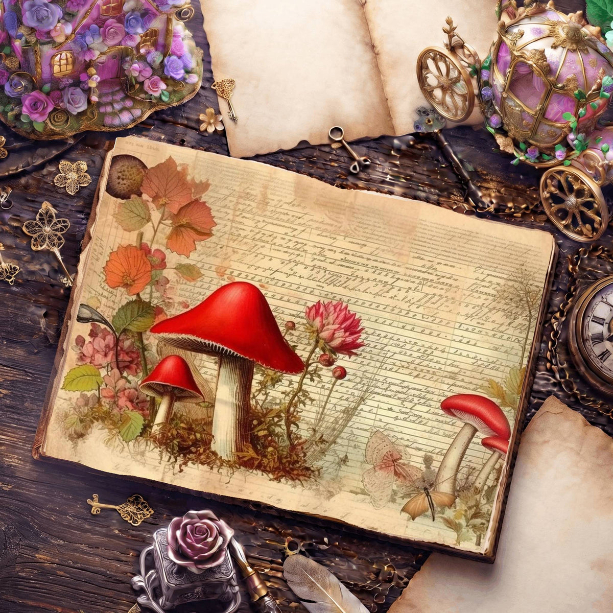 Mushroom Digital Papers