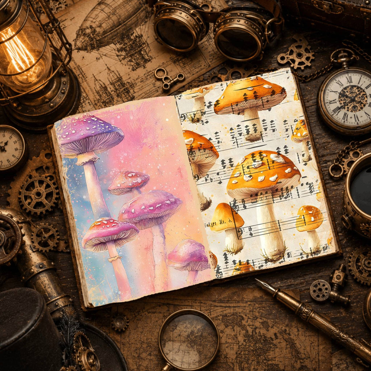 Mushroom Digital Papers
