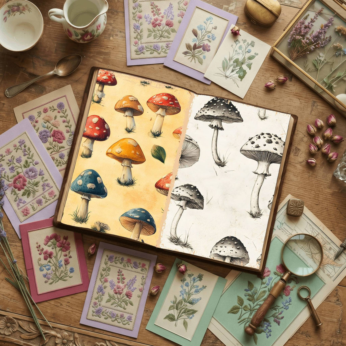 Mushroom Digital Papers