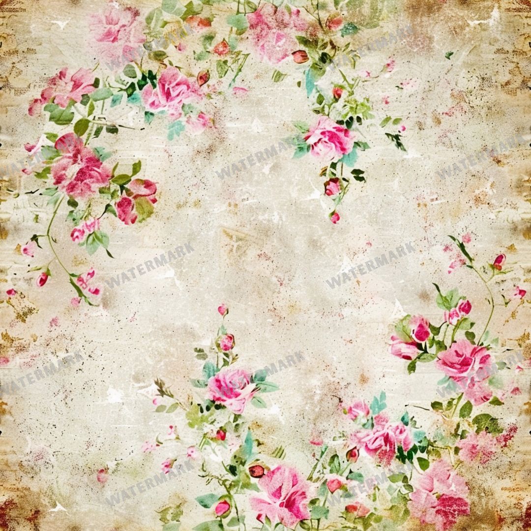 Pink Roses Seamless Pattern