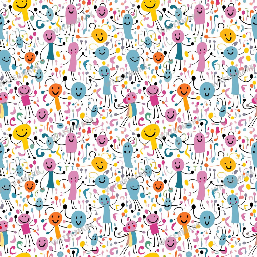 Smileys Seamless Pattern