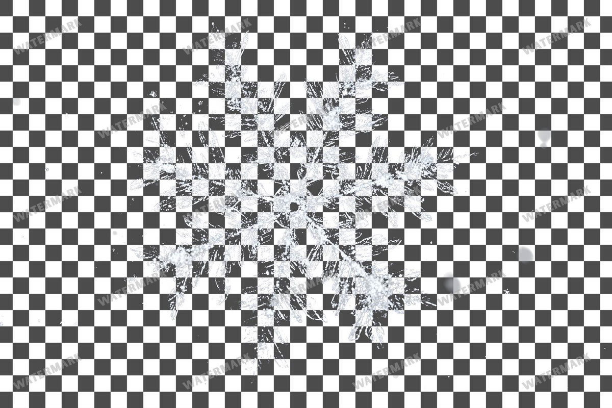 Snowflake Flurry Overlay Swirling Flakes
