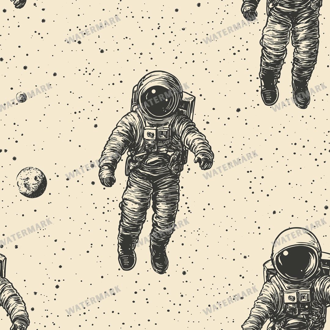 Space And Celestial Seamless Pattern