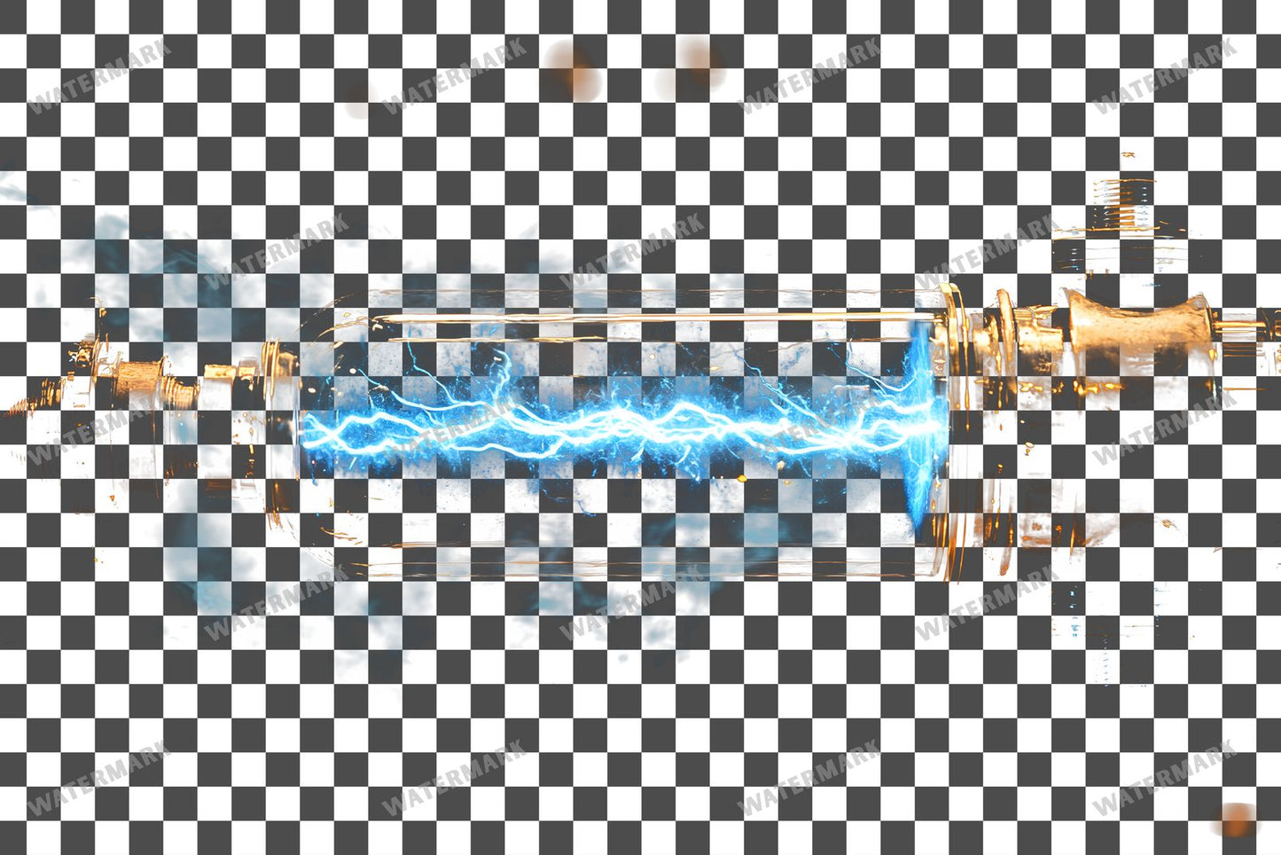 Steampunk Tesla Coil Transparent Overlay Pngs